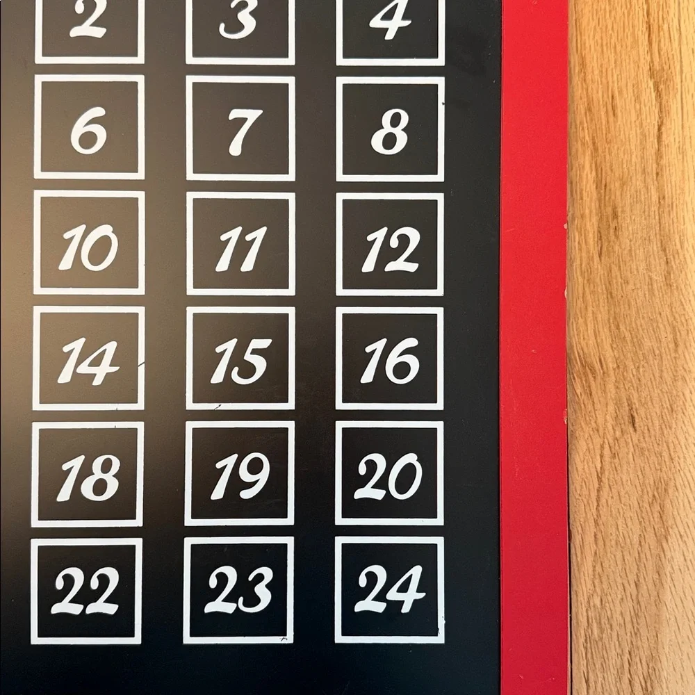 “Sleeps ‘Til Christmas” Countdown Chalkboard with Santa Placeholder 🎅